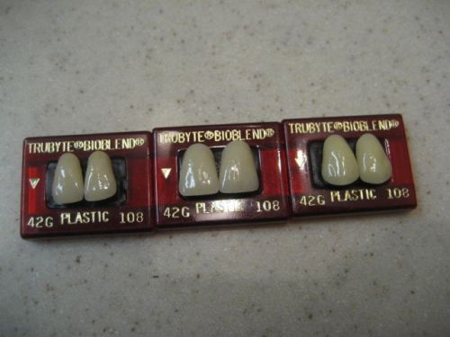 Dentsply Trubyte Bioblend Upper Anterior Mould 42G/108 Dental Teeth