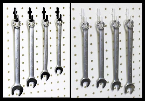 Wallpeg flex-lock j peg hooks for 1/4&#034; pegboard - lot 100 - black or white - new for sale