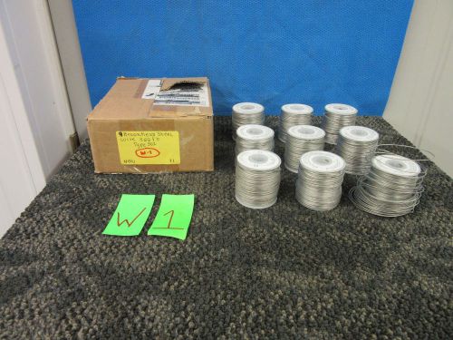 9 rolls brookfield nonelectric wire steel safety wire .032 in dia lashing new for sale