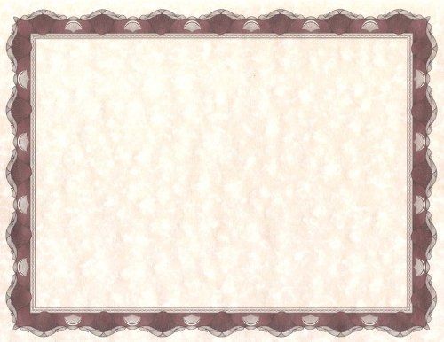 Geographics Parchment Paper Certificates, 8.5 x 11 Inches, Red Crown Border, 50