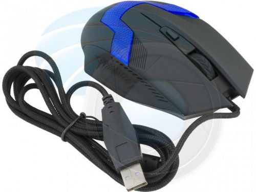 Blue LED 6 Button Optical USB Gaming Wired Mouse for PC Laptop 2400dpi