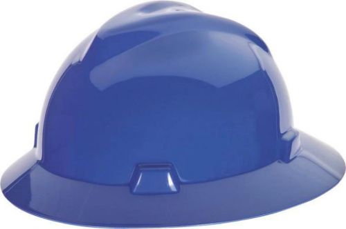 Msa Safety Works 475368 Full Brim Safety Hard Hats, Blue