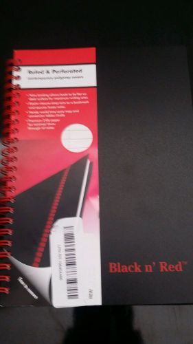 Black n&#039; Red Twin Business Notebook, Hardcover, Wired, 8-1/4 x 5-7/8 Inches, ...