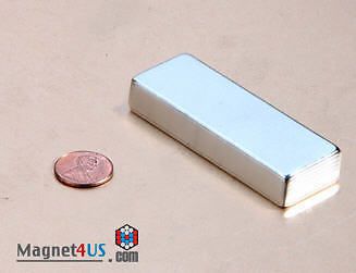 1pc Quality Neodymium 3&#034;x 1&#034;x 1/2&#034;thick rare earth magnet block Sale SuperStrong