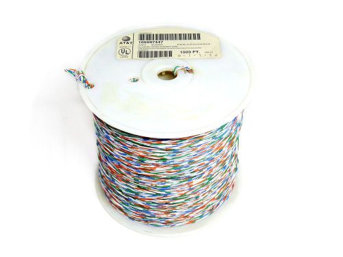 At&amp;t 105597447 1000&#039; spool 3p/24awg ccw-f cross connect wire w-bl/bl-w w-o/0-w for sale