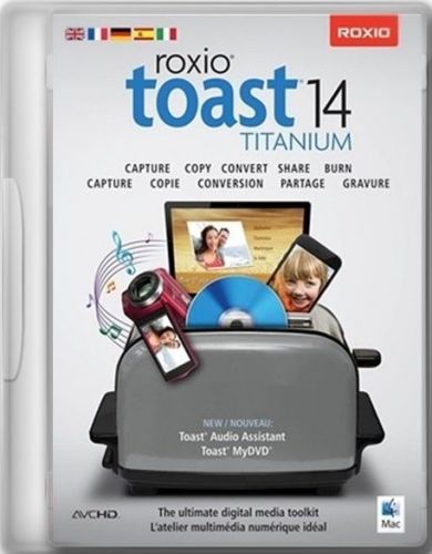 Roxio Toast 14 Titanium MAC OS -Capture Music &amp; Video- 3PC