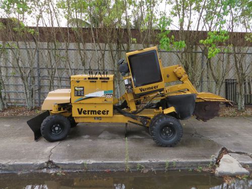 Vermeer sc352 stump grinder - cutter diesel engine auto sweep front plow for sale