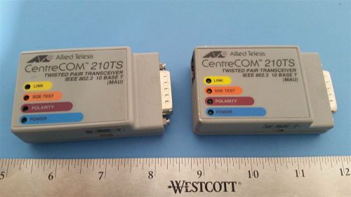 2 CENTRECOM TWISTED PAIR TRANSCEIVER IEEE 802.3 10 BASE T (MAU) 210TS