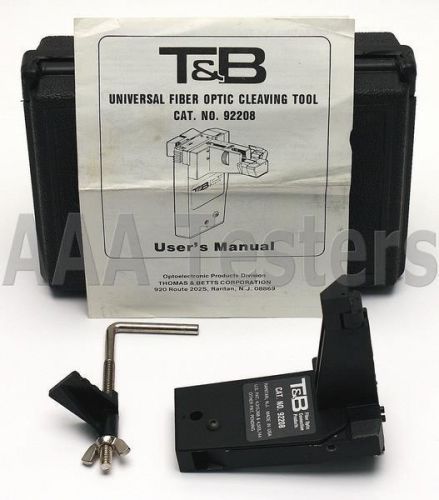 Thomas &amp; betts 92208 universal fiber optic cleaving tool fiber cleaver 92208-tb for sale