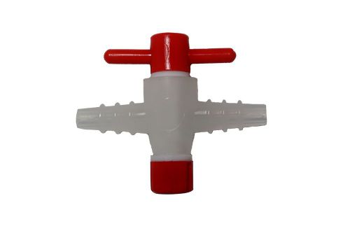 2-Way Polypropylene Stopcock w/PTFE Plug