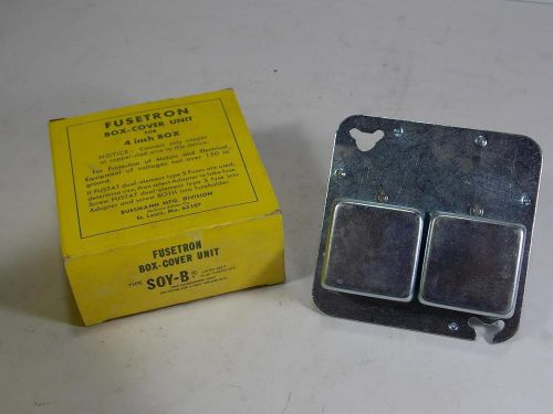 NEW FUSETRON BOX COVER UNIT FOR 4&#034; BOX TYPE SOY-B