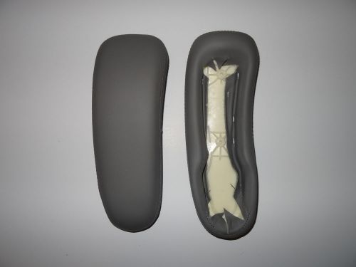 NEW Herman Miller Aeron Chair Leather Arm pad Pads Brand New Smoke Leather A B C