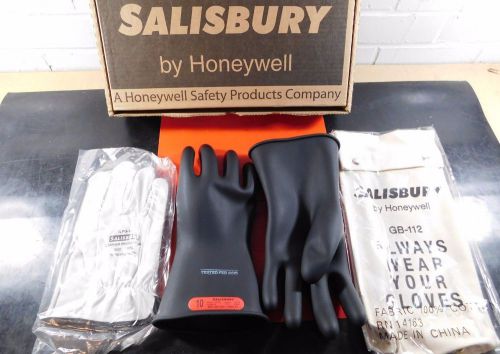 Salisbury Lineman Gloves Kit Class 0, Size 10, Black, 11&#034; Long, GK011B/10 /IA2/R