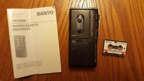Sanyo TRC-550M Microcassette Recorder Bundle