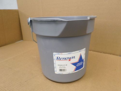 Renown RENO5147-IB 10 Quart Gray Utility Bucket