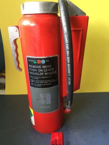Vintage Ansul Red Line Class ABC 10 LB. Fire Extinguisher Model A-10-E