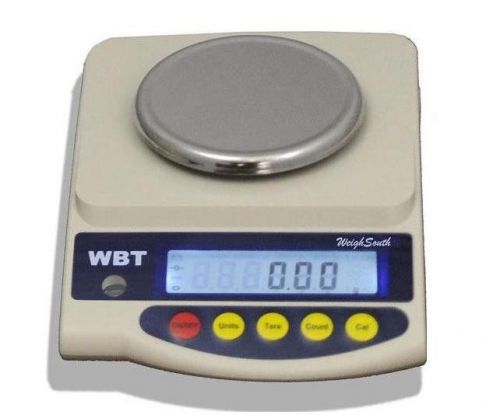 Weighsouth WBT-602 Precision Lab Balance 600 g x 0.01 g,Pan 5&#034;,Jewelry Scale,New