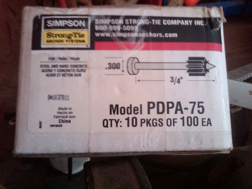 3/4&#034; SIMPSON CONCRETE PINS 1000 COUNT