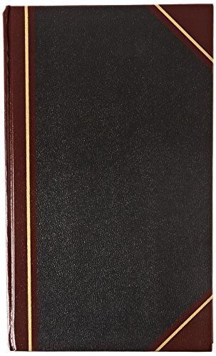 NATIONAL Brand Texhide Series Record Book, Black, 14.25 x 8.75&#034; 300 Pages