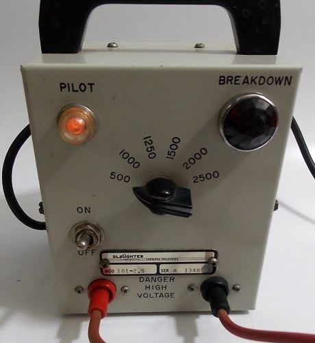 USED Slaughter Company Breakdown High Voltage Tester Model 101-2.5