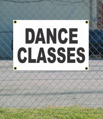 2x3 dance classes black &amp; white banner sign new discount size &amp; price free ship for sale