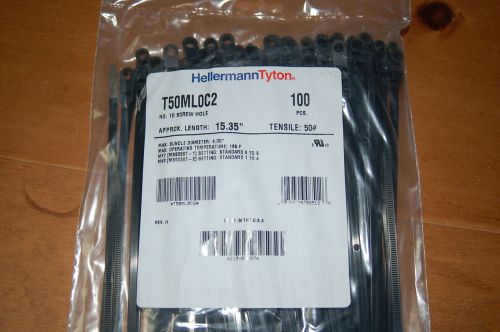 HELLERMANN TYTON #111-03315 T30L 7.48&#034;. TIE WRAP  30# TENSILE BLACK (1000 EA)