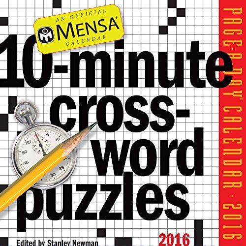 Mensa 10-Minute Crossword Puzzles Page-A-Day Calendar 2016