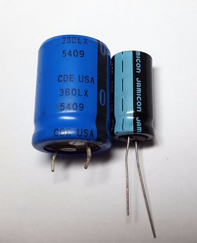 CAPACITOR 330MF TWO TYPES LOT OF 20 PCS (10+10)