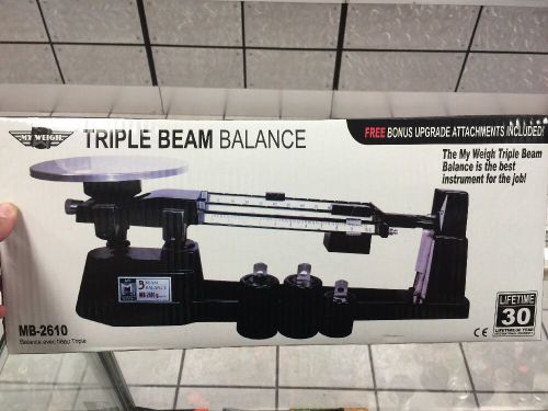 Triple Beam Balance Large Scale My Weigh 5.8 Pounds Brand New In Box Free Ship