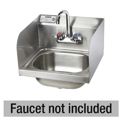 New krowne hs-26-lf - 16&#034; hand sink with side splashes (less faucet) for sale
