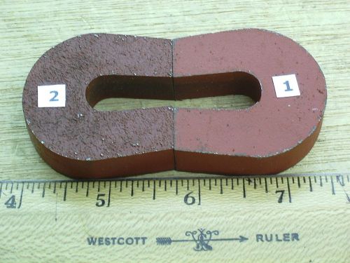 2 Alnico 5 Classic Horseshoe Magnets 4.4 oz. each