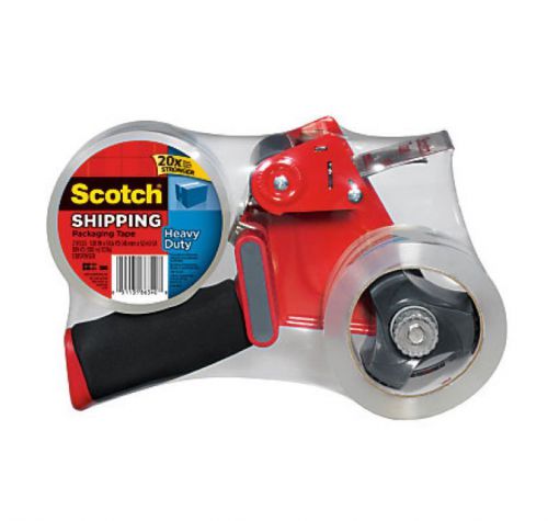 Scotch Packaging Tape Gun Dispenser With Two Rolls Of Tape, 1.88&#034; X 54.6 Yards