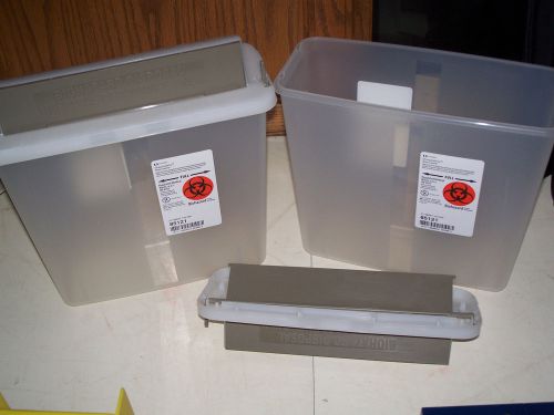 Biohazard Sharps Safety Containers 5QT  # 85121 Lot of 2 Covidien
