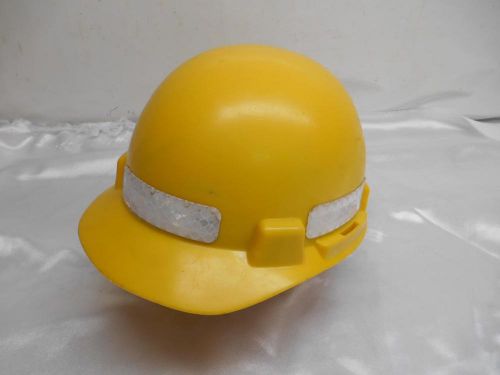 Old MSA Smoothdome Yellow Protective Hard Hat Cap Coal Miner Construction Worker