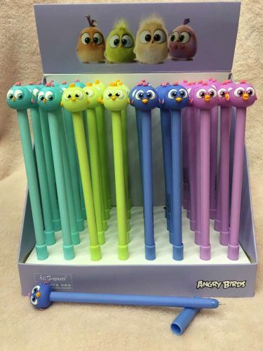 40 PCS Popular Cartoon bird children stationery Gel pen School supplies