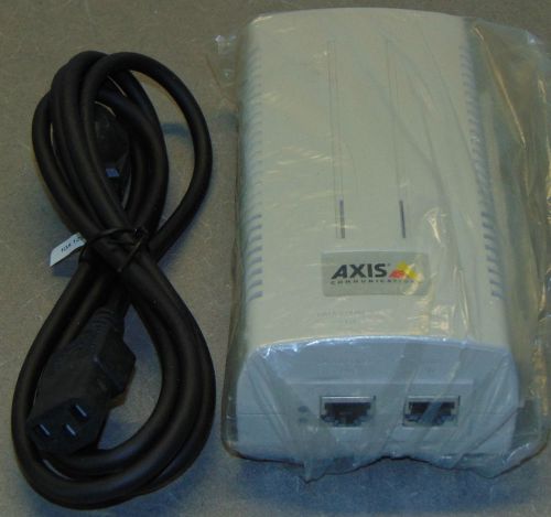 Lot of 5 new axis t8123 poe 30w midspan 1 port p/n 5014-201 quantity available for sale