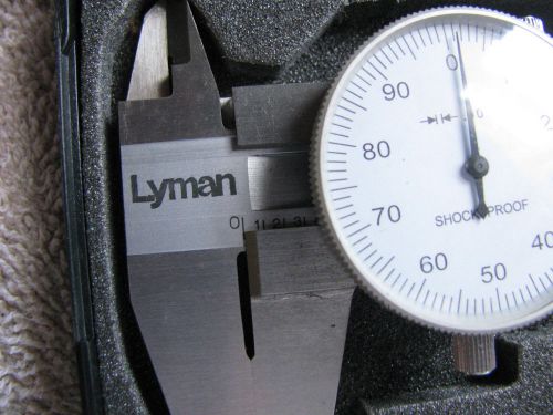 Lyman stainless steal dial calipers With case