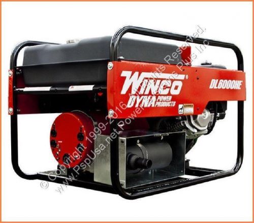 Winco dyna series dl6000he portable generator 6000 watt honda gas 120v 240v for sale