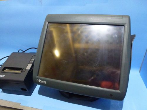 Micros Workstation 5 w/ Base stand &amp; Thermal Printer - Not working / for parts