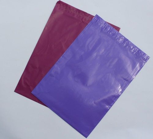 Poly Mailers 10 Pink and 10 Purple 10 x 13 with 20 Thank You Note Cards Tags