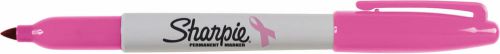 6 Pink Ribbon Sharpie Permanent Colored Marker Fine Tip Breast Cancer NEW!