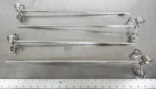 R128788 lot (4) cyclo stirrer agitator homogenizer blade for overhead mixer for sale