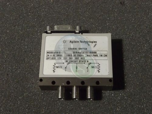 HP / Agilent N1810TL OPT 020 124 201 301 302 403 DC-20GHz 24V DC Coaxial Switch