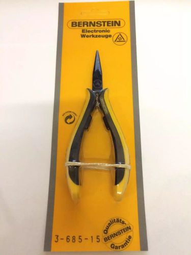 Bernstein 3-685-15 Pliers; precision, half-rounded nose; ESD; 140mm