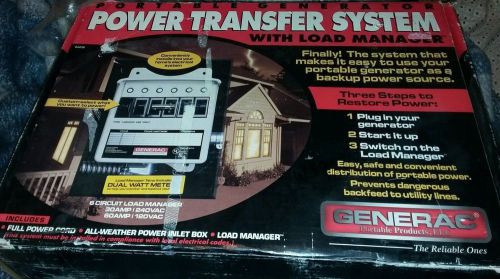 New Portable Generator Power Transfer System 6 Circuit Load Manager