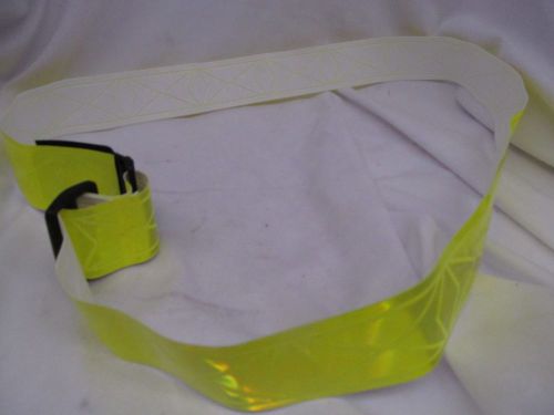 HIGH VISIBILITY RUNNING BELT LIME YELLOW 2 INCH WIDE X 55 INCH LENGTH MZ0502B
