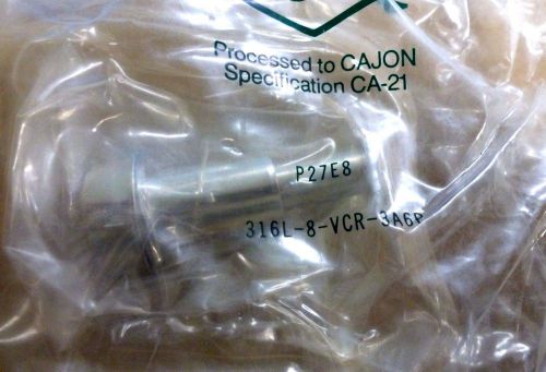 Cajon/Swagelok SS VCR Fitting, Long Automatic Tube Butt Weld 316L-8-VCR-3A6