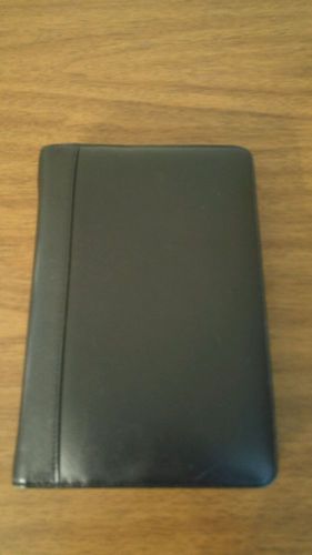 Filofax deluxe black leather Durham zip-around vintage