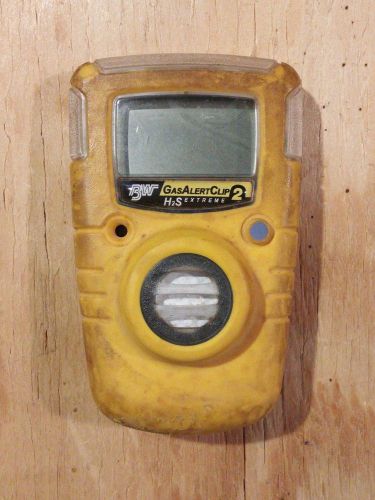 USED BW GA24XT-H Personal Gas Detection GasAlertClip Extreme 2 H2S Needs Battery