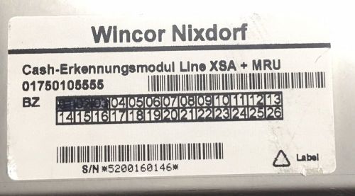 Wincor Nixdorf 1750105555 Cash-Identification module line XSA+MRU